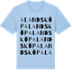 Blue Soul t-shirt med Alandsköp ordlek t-shirt