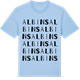 Blue Soul t-shirt med Albins ordlek t-shirt
