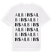 White t-shirt med Albins ordlek t-shirt