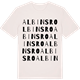 Vintage White t-shirt med Albinsro ordlek t-shirt