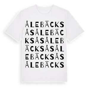 Ålebäcksås ordlek t-shirt – ekologisk bomull t-shirt från Pinshirt