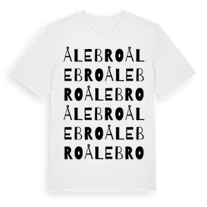 Ålebro ordlek t-shirt – ekologisk bomull t-shirt från Pinshirt