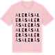 Pink Cotton t-shirt med Alerås ordlek t-shirt