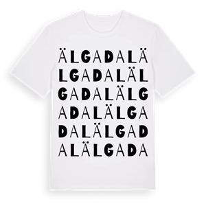 Älgadal ordlek t-shirt – ekologisk bomull t-shirt från Pinshirt