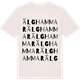 Vintage White t-shirt med Älghammar ordlek t-shirt
