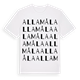 White t-shirt med Allamåla ordlek t-shirt