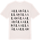 Vintage White t-shirt med Allamåla ordlek t-shirt
