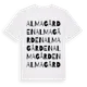 White t-shirt med Almagården ordlek t-shirt