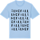 Blue Soul t-shirt med Älmefall ordlek t-shirt