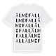 White t-shirt med Älmefall ordlek t-shirt