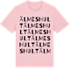Pink Cotton t-shirt med Älmeshult ordlek t-shirt