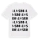 White t-shirt med Almsro ordlek t-shirt
