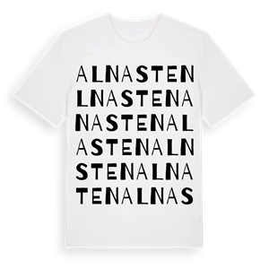 Alnasten ordlek t-shirt – ekologisk bomull t-shirt från Pinshirt