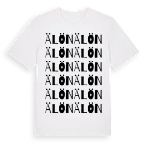 Älön ordlek t-shirt – ekologisk bomull t-shirt från Pinshirt