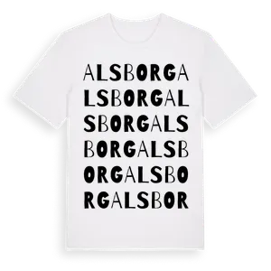 Alsborg ordlek t-shirt – ekologisk bomull t-shirt från Pinshirt