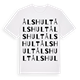 White t-shirt med Ålshult ordlek t-shirt