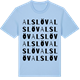Blue Soul t-shirt med Alslöv ordlek t-shirt