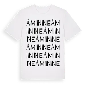 Åminne ordlek t-shirt – ekologisk bomull t-shirt från Pinshirt