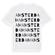 Amsterdam ordlek t-shirt