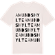 Vintage White t-shirt med Amundshylte ordlek t-shirt