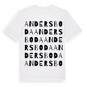 Andersboda ordlek t-shirt – ekologisk bomull t-shirt från Pinshirt