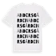 White t-shirt med Andersgården ordlek t-shirt