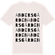 Vintage White t-shirt med Andersgården ordlek t-shirt