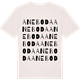 Vintage White t-shirt med Aneboda ordlek t-shirt