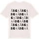 Vintage White t-shirt med Änga ordlek t-shirt