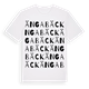White t-shirt med Ängabäck ordlek t-shirt