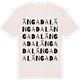 Vintage White t-shirt med Ängadal ordlek t-shirt