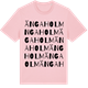 Pink Cotton t-shirt med Ängaholm ordlek t-shirt