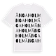 White t-shirt med Ängaholm ordlek t-shirt