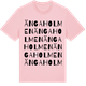 Pink Cotton t-shirt med Ängaholmen ordlek t-shirt