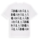 White t-shirt med Ängamåla ordlek t-shirt