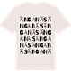 Vintage White t-shirt med Änganäs ordlek t-shirt