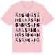 Pink Cotton t-shirt med Änganäs ordlek t-shirt
