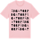 Pink Cotton t-shirt med Ängatorp ordlek t-shirt
