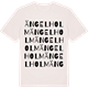 Vintage White t-shirt med Ängelholm ordlek t-shirt