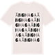 Vintage White t-shirt med Änghaga ordlek t-shirt