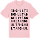 Pink Cotton t-shirt med Änghult ordlek t-shirt