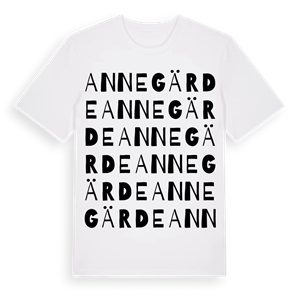 Annegärde ordlek t-shirt – ekologisk bomull t-shirt från Pinshirt