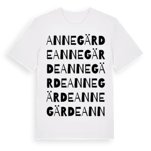 Annegärde ordlek t-shirt – ekologisk bomull t-shirt från Pinshirt