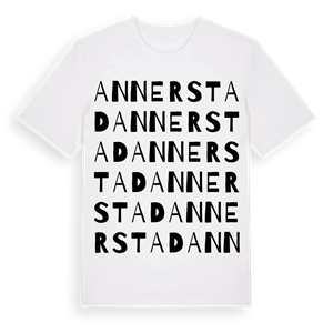 Annerstad ordlek t-shirt – ekologisk bomull t-shirt från Pinshirt