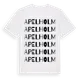 White t-shirt med Apelholm ordlek t-shirt