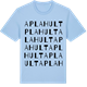 Blue Soul t-shirt med Aplahult ordlek t-shirt