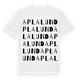 White t-shirt med Aplalund ordlek t-shirt