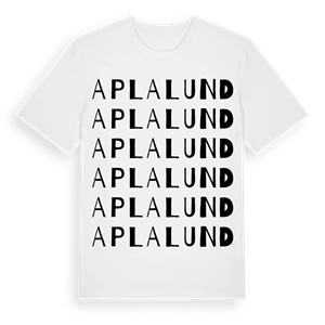 Aplalund ordlek t-shirt – ekologisk bomull t-shirt från Pinshirt