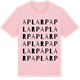 Pink Cotton t-shirt med Aplarp ordlek t-shirt
