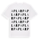 White t-shirt med Aplarp ordlek t-shirt